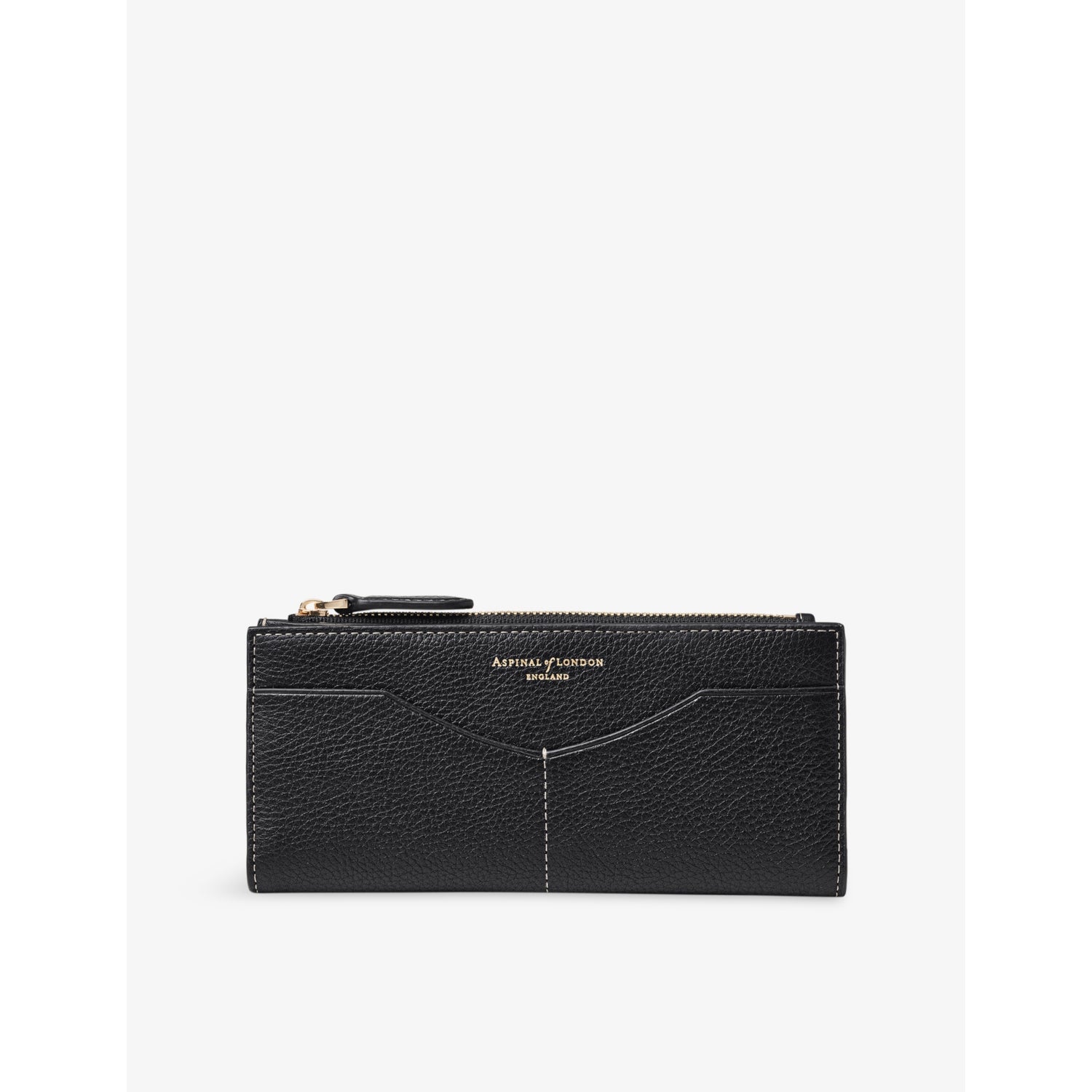 Hudson Large Leather Purse - BLACK