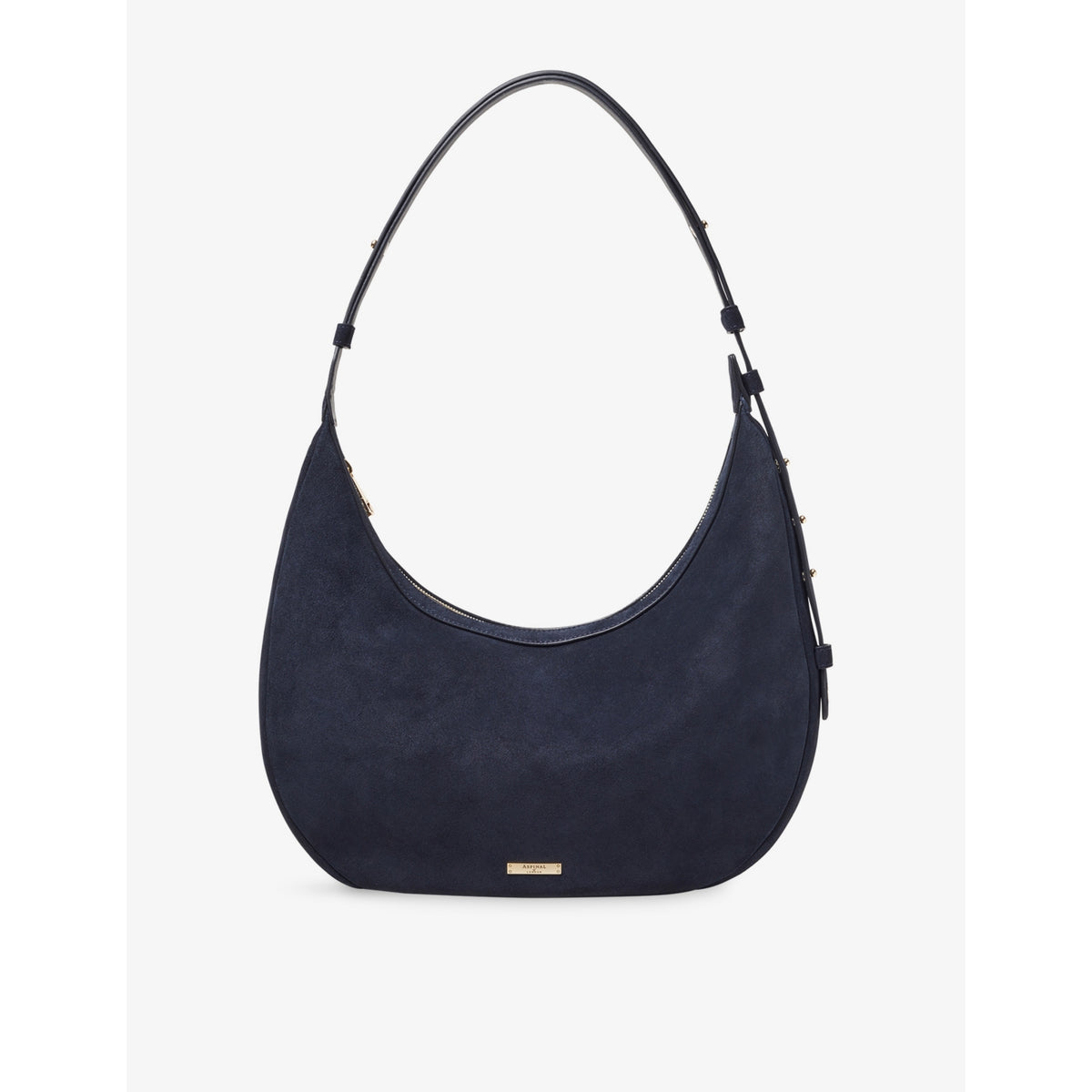 Aspinal of London Soho Large Crescent Leather Shoulder Bag