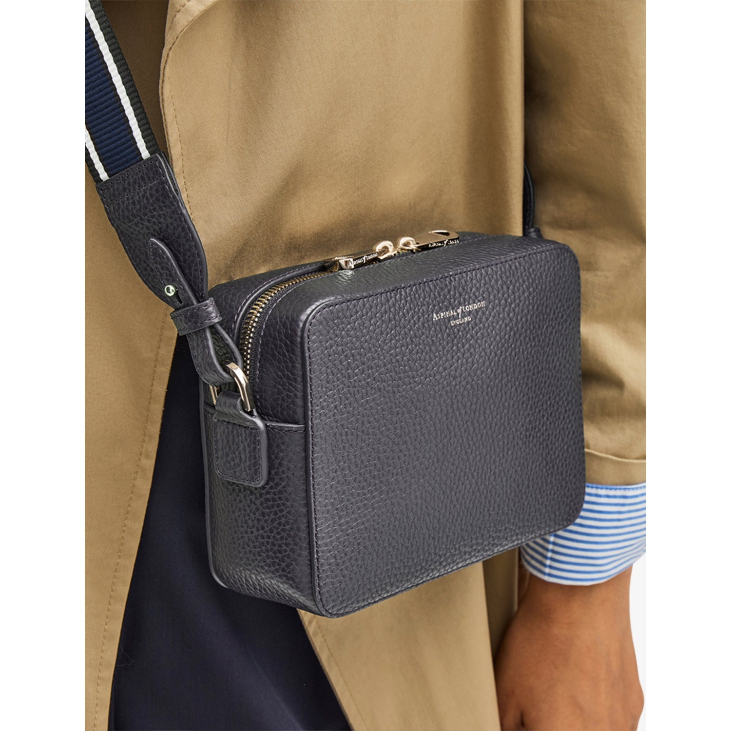 Aspinal of London leather cross-body bag (British brand)