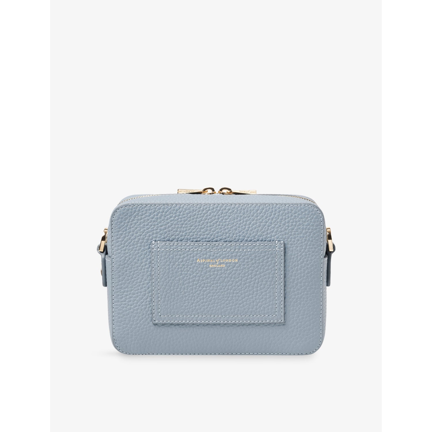 Aspinal of London camera grained leather cross-body bag (British brand)