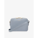 Camera Grained Leather Cross-body Bag - CARAMEL