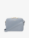 Aspinal of London camera grained leather cross-body bag (British brand)