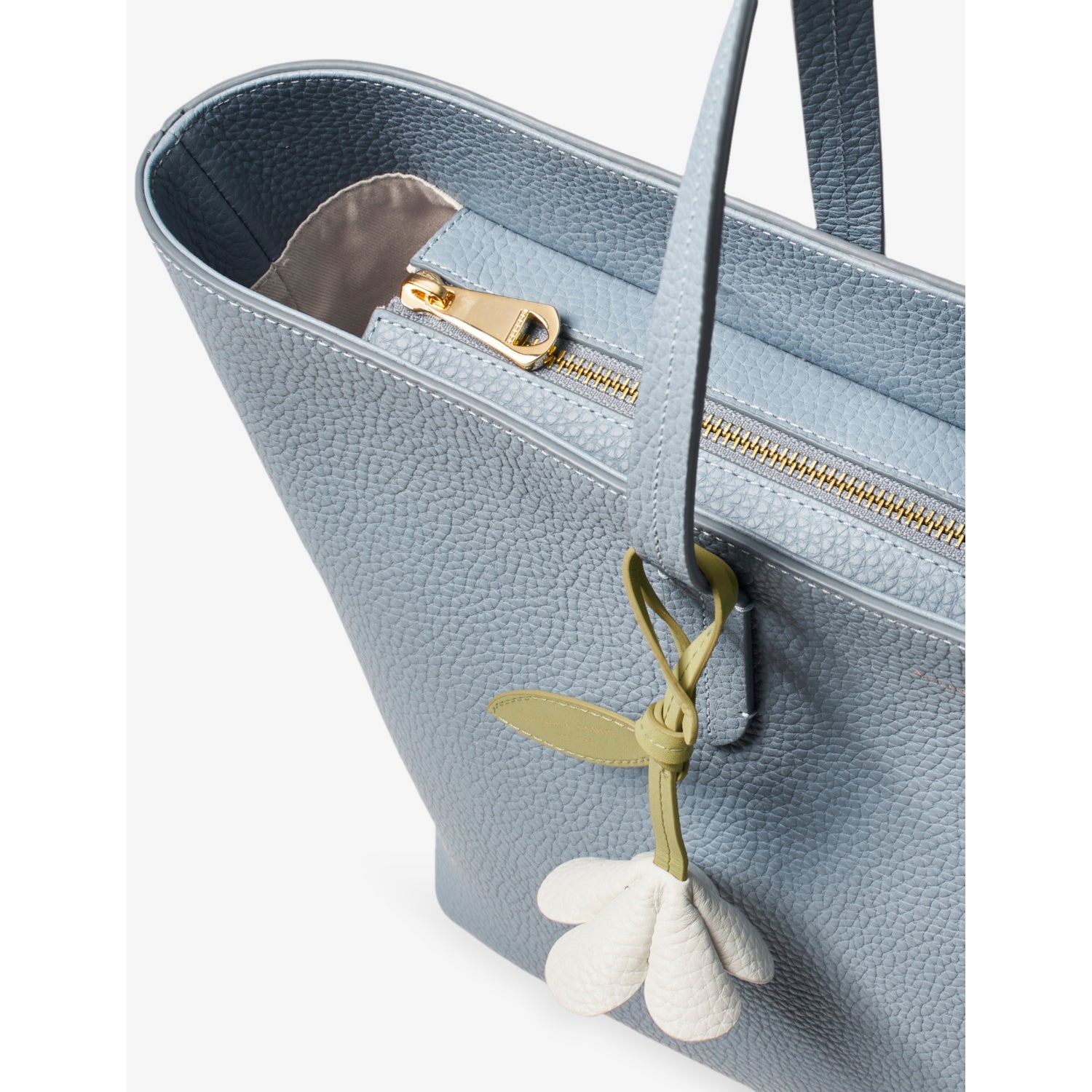 Aspinal of London zipped East West leather tote bag - British product
