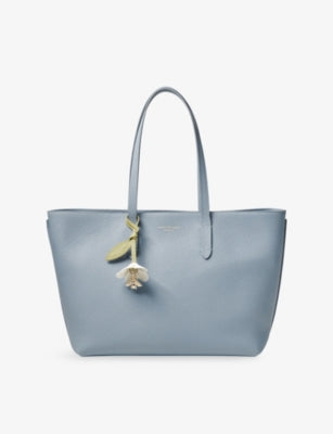 Aspinal of London zipped East West leather tote bag - British product