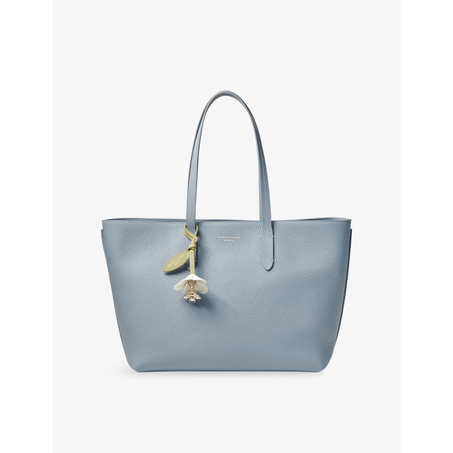 Zipped East West Leather Tote - BLACK