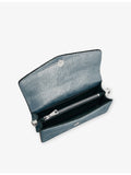 Aspinal of London lizard-embossed leather clutch bag, imported from the UK