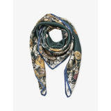 Aspinal of London ombre floral print silk scarf 90cm (British brand)