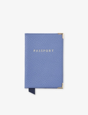 Aspinal of London Plain Leather Passport Cover