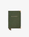 Aspinal of London Plain Leather Passport Cover
