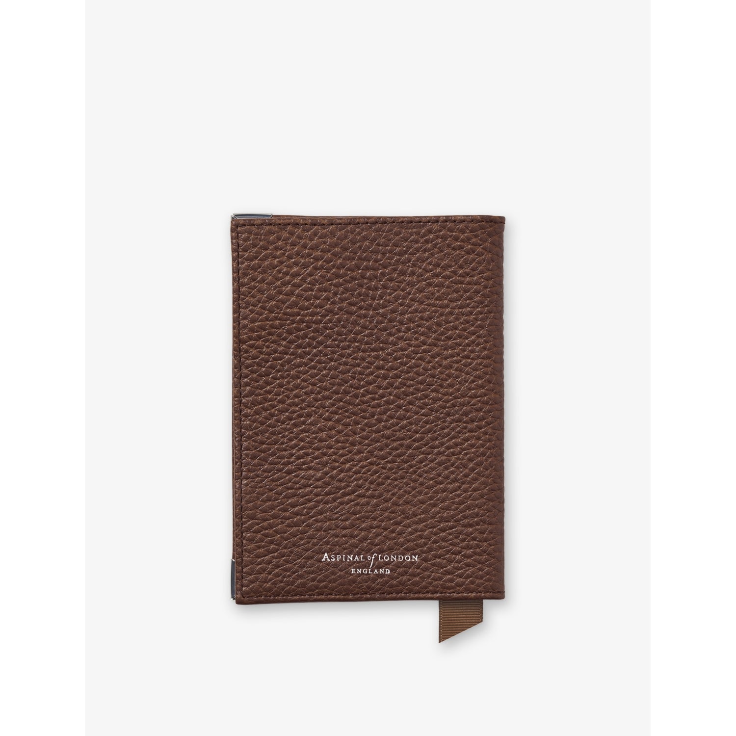 Aspinal of London plain leather passport cover 14x9.5cm, imported from the UK