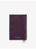 Aspinal of London croc-embossed leather passport cover, UK version