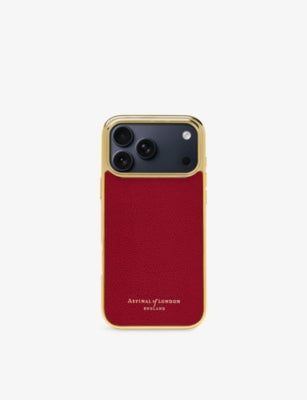 Aspinal of London grained leather iPhone 17 Pro Max case, UK version