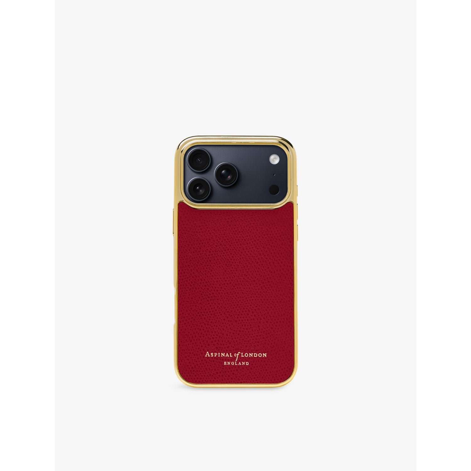 Grained-Leather iPhone 17 pro max Case - BLACK