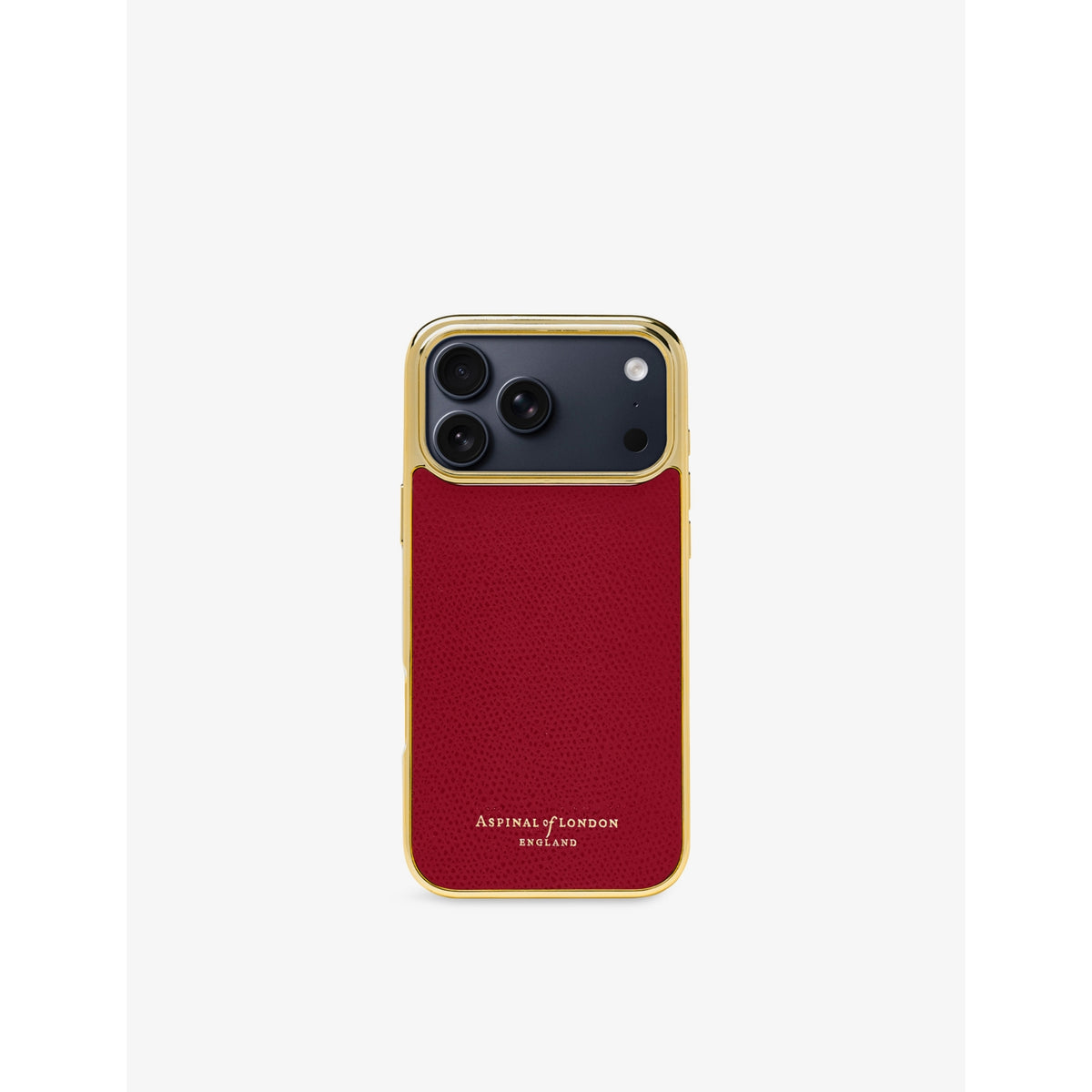 Grained-Leather iPhone 17 pro max Case - BLACK