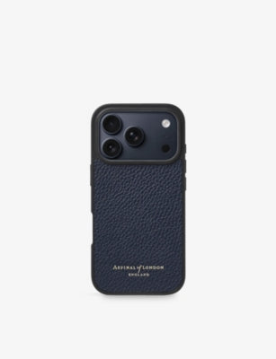 Aspinal of London grained leather case for iPhone 17 Pro, UK version