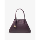 Paris Large Leather Shoulder Bag - CARDINALRED