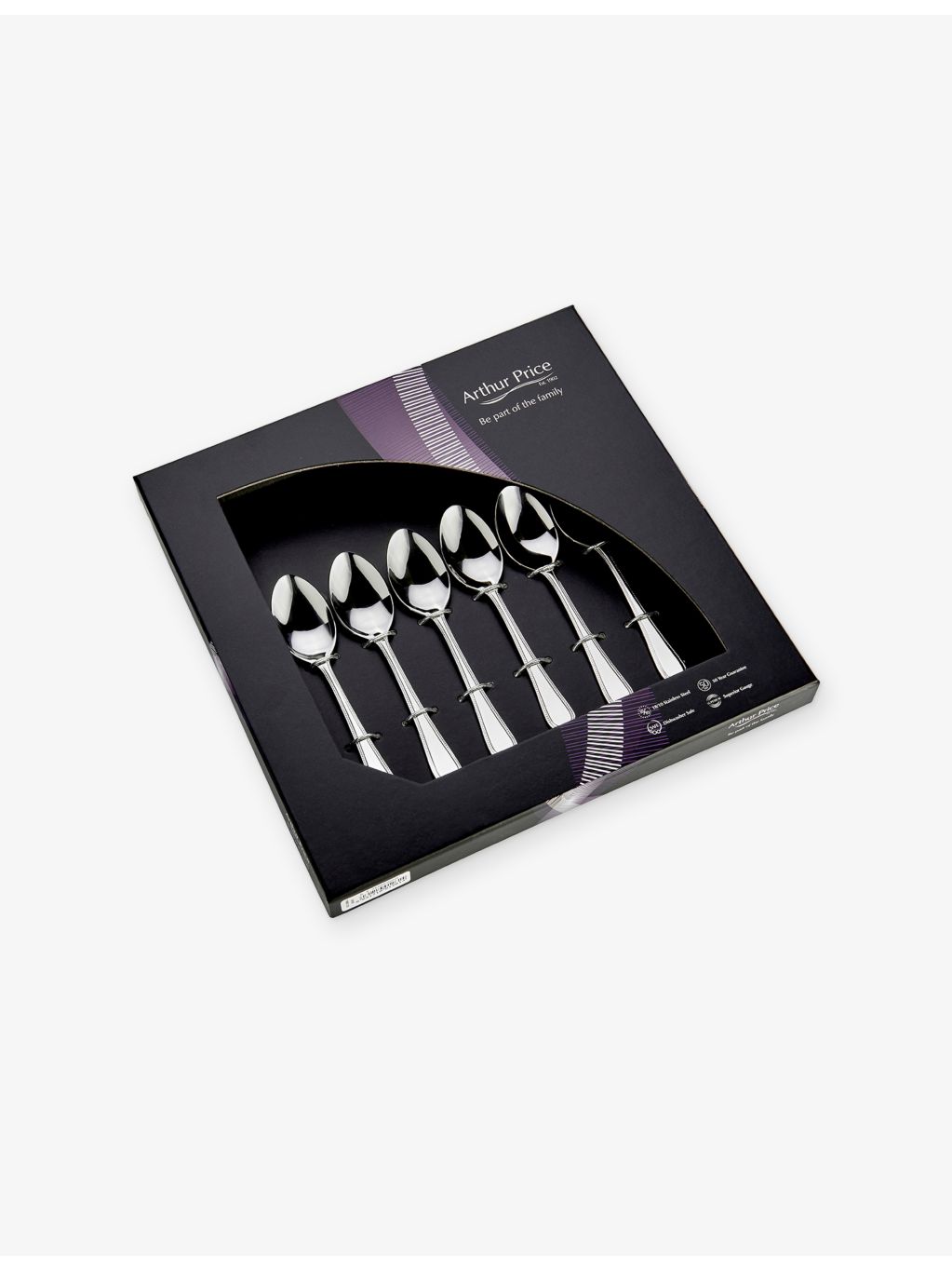Arthur Price Classic Bead teaspoons set of six, imported from the UK