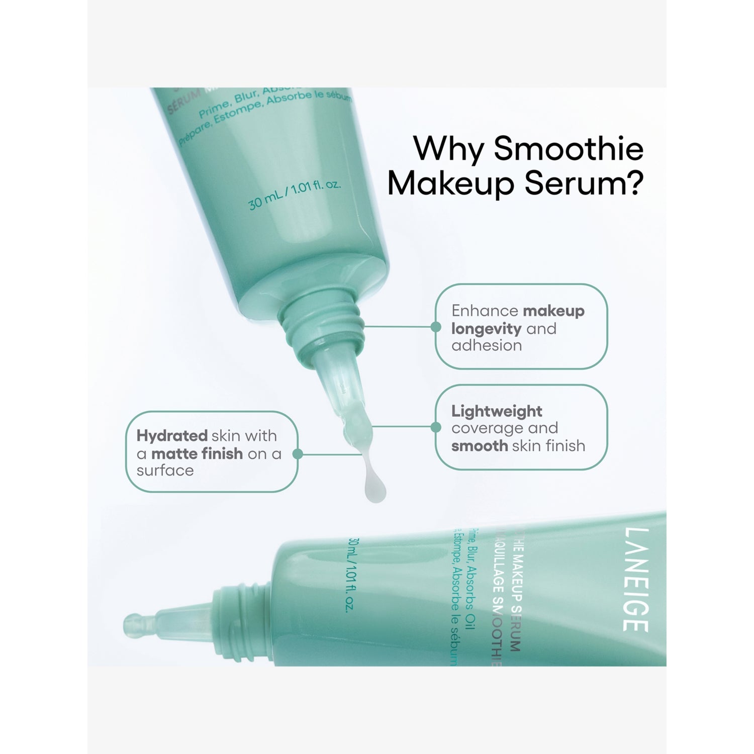 Laneige Smoothie Makeup Serum 30ml, UK version