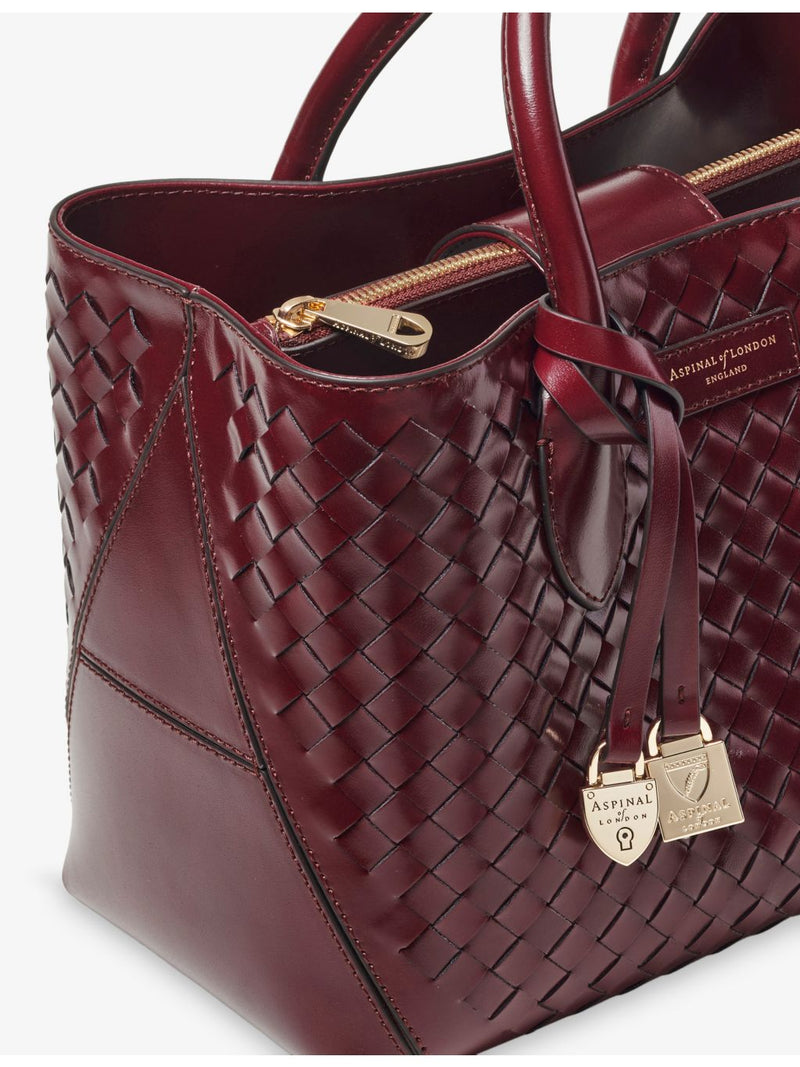 Aspinal of London leather tote bag midi (British brand)