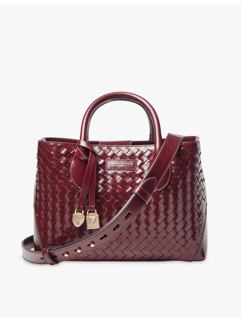 Aspinal of London leather tote bag midi (British brand)