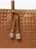Aspinal of London woven leather tote bag (British brand)
