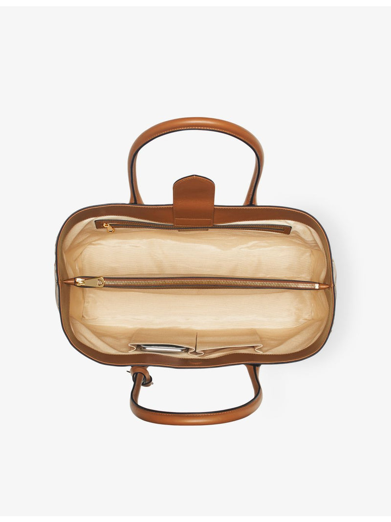 Aspinal of London woven leather tote bag (British brand)