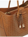 Aspinal of London woven leather tote bag (British brand)
