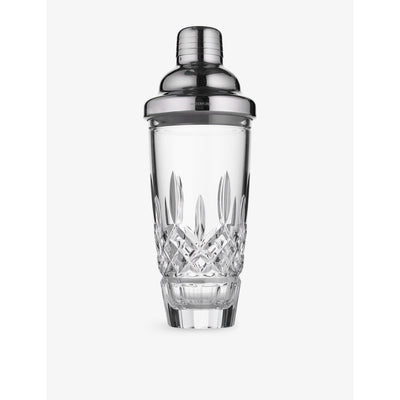 selfridges Waterford Lismore Crystal Glass and Stainless-Steel Cocktail Shaker 710ml- Buy online at McGrocer