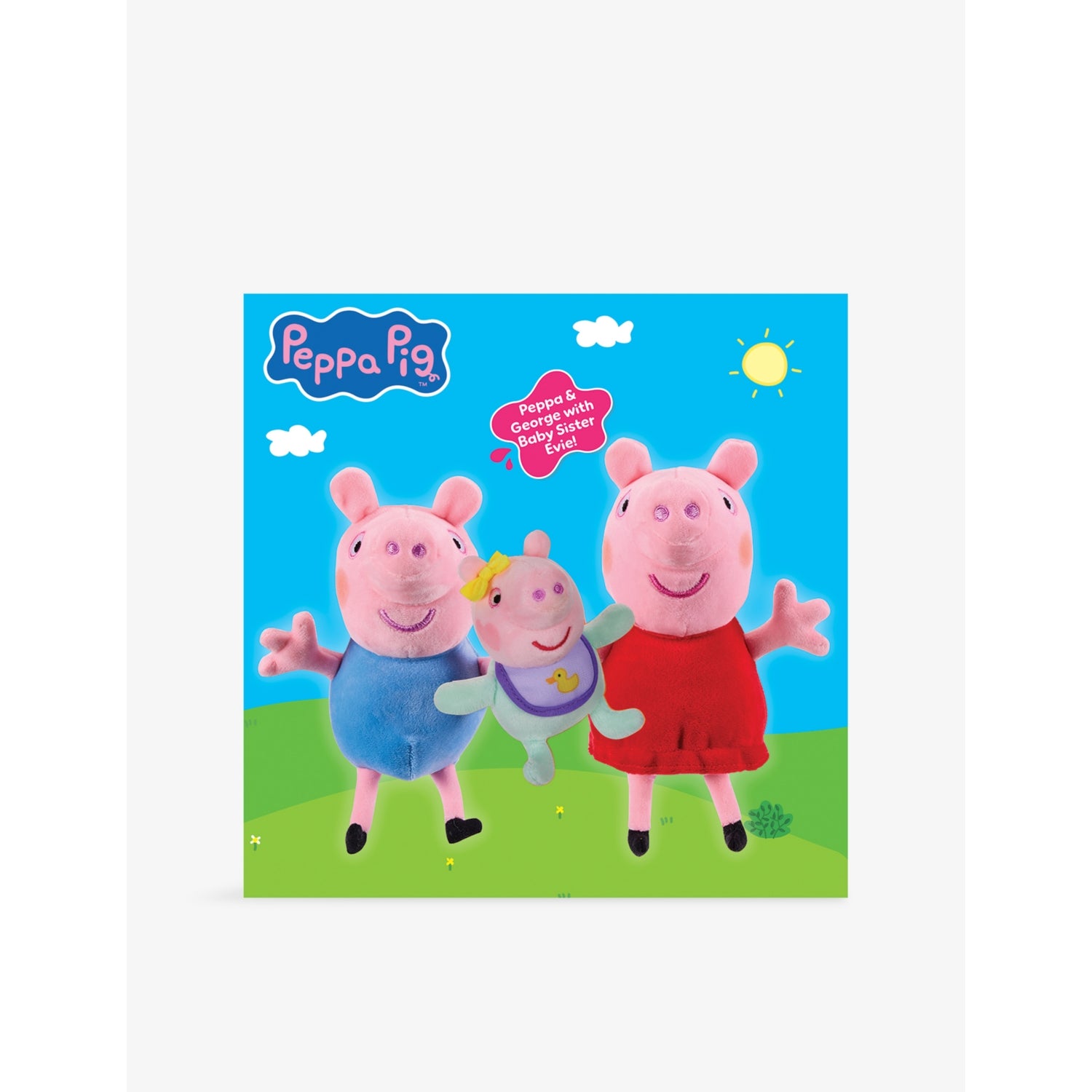 Peppa Pig soft toy three-pack Peppa George Baby Evie - British product
