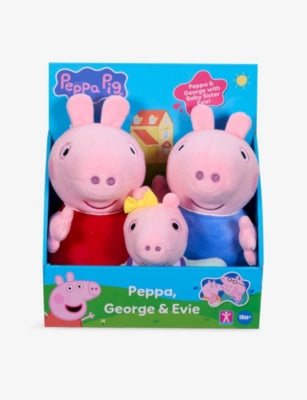 Peppa Pig soft toy three-pack Peppa George Baby Evie - British product