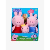 Peppa Pig soft toy three-pack Peppa George Baby Evie - British product
