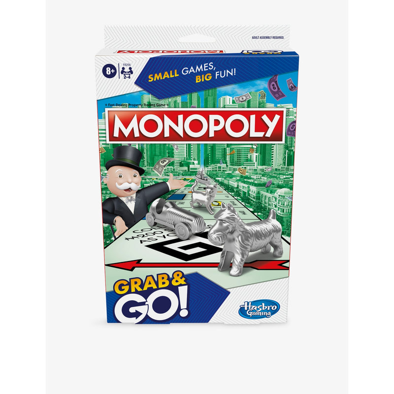 Hasbro Monopoly Grab and Go board game, UK version