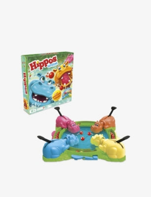 Hasbro Hungry Hungry Hippos game with marbles and hippos - British product