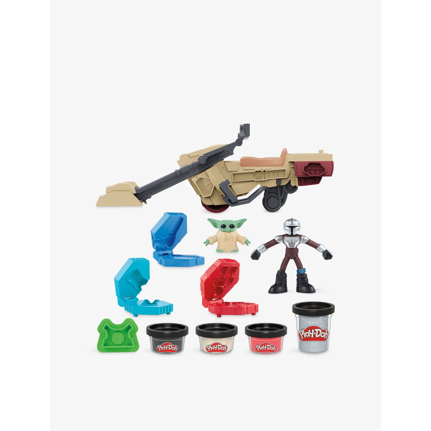 Play-Doh Mandalorian Speeder playset with Grogu (British brand)