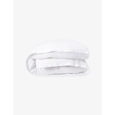 selfridges The White Company Embroidered Cotton Duvet Cover- Buy online at McGrocer