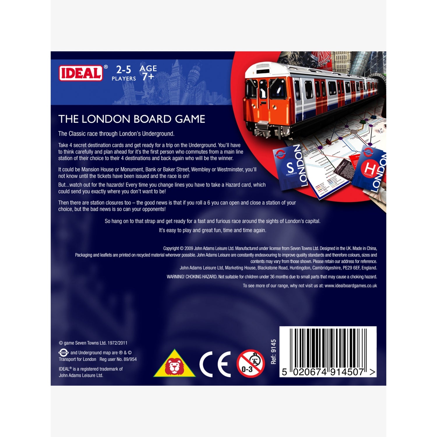 London Game travel board game about the UK capital (British brand)