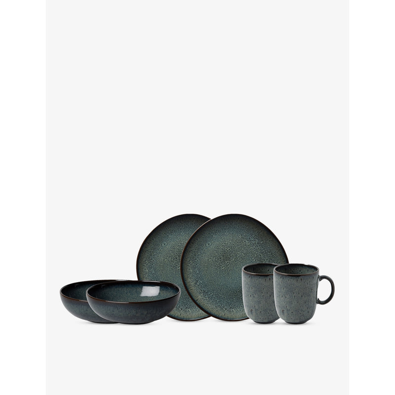 Villeroy & Boch Lave earthenware breakfast set six-piece - British product