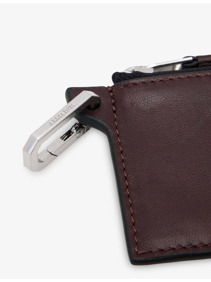 AllSaints Remy leather wallet compact zip design - British product