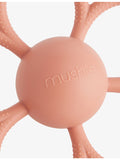 Mushie and Frigg Daisy silicone rattle teether 15cm - British product