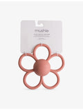 Mushie and Frigg Daisy silicone rattle teether 15cm - British product