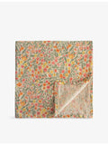 Mushie floral cotton muslin swaddle, imported from the UK