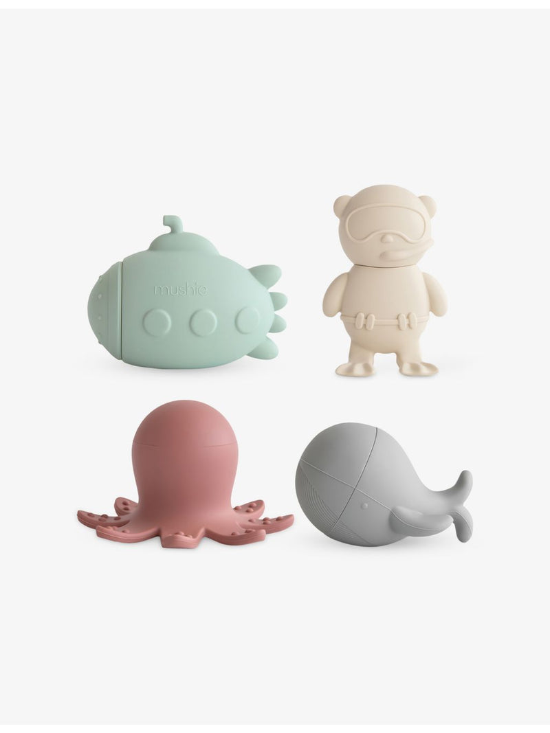 Mushie Sealife silicone bath toy set, imported from the UK