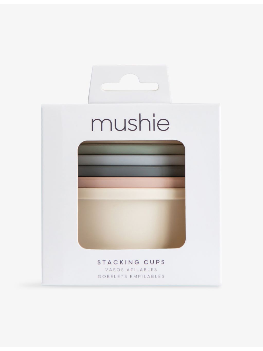 Mushie FRIGG stacking cups toy 8-piece - British product