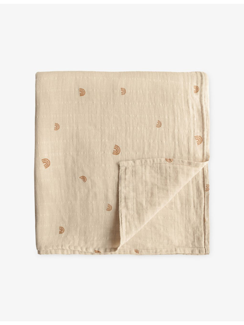 Mushie printed cotton muslin cloths pack of three 59cm (British brand)
