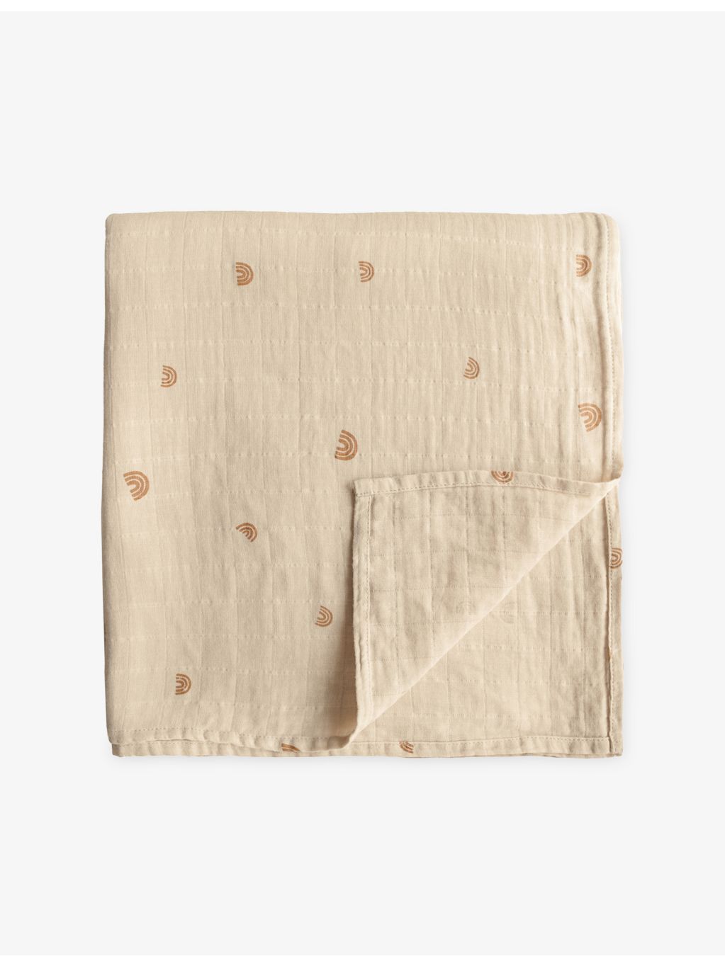 Mushie printed cotton muslin cloths pack of three 59cm (British brand)