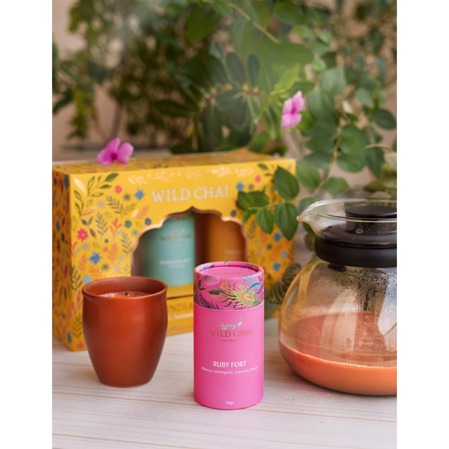 Wild Chai tea gift set 140g (British brand)