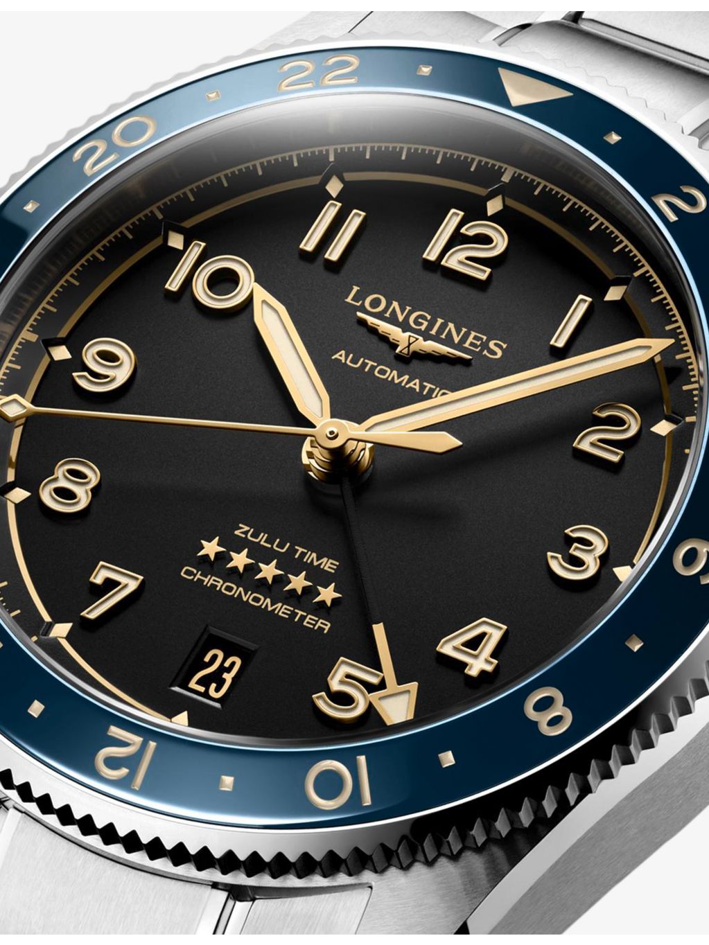 Longines Spirit Zulu Time automatic watch 39mm - British product
