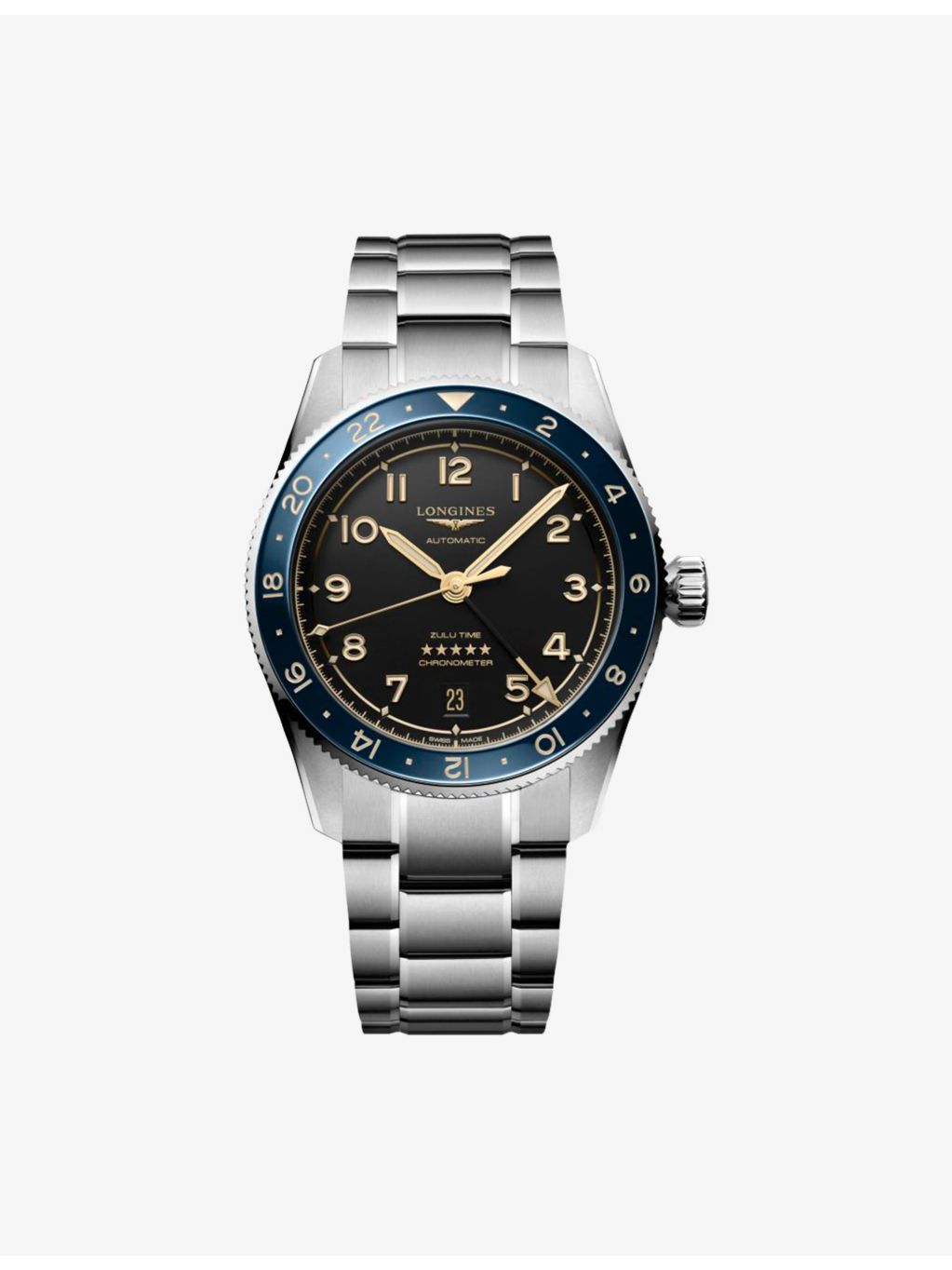 Longines Spirit Zulu Time automatic watch 39mm - British product