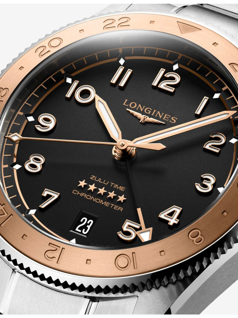 Longines Spirit Zulu Time automatic watch 39mm, UK version