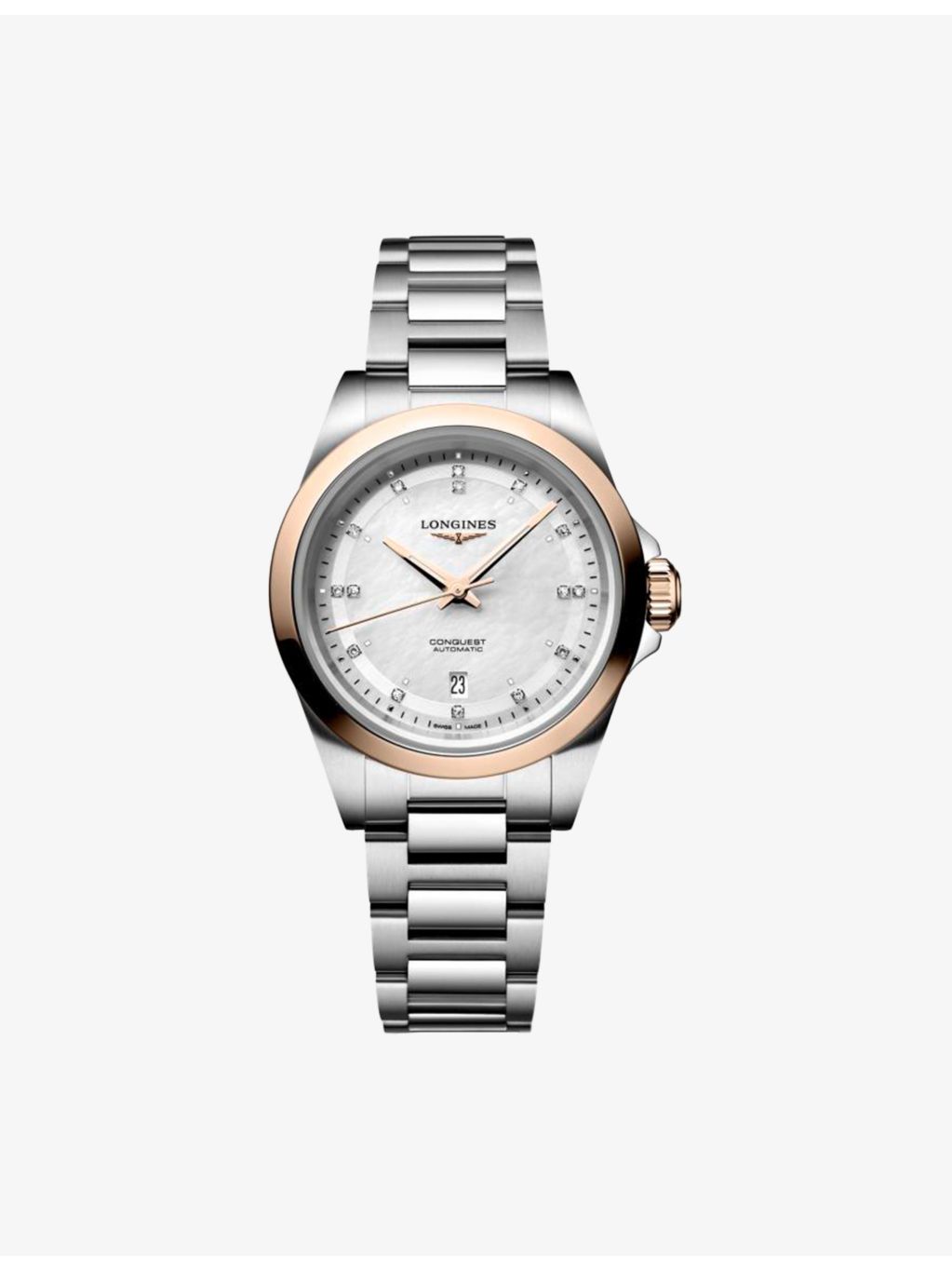 Longines Conquest rose gold automatic watch 30mm (British brand)